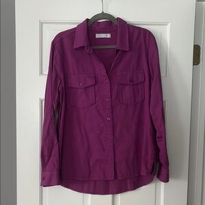 Billy T Women's Purple Button Down Shirt
